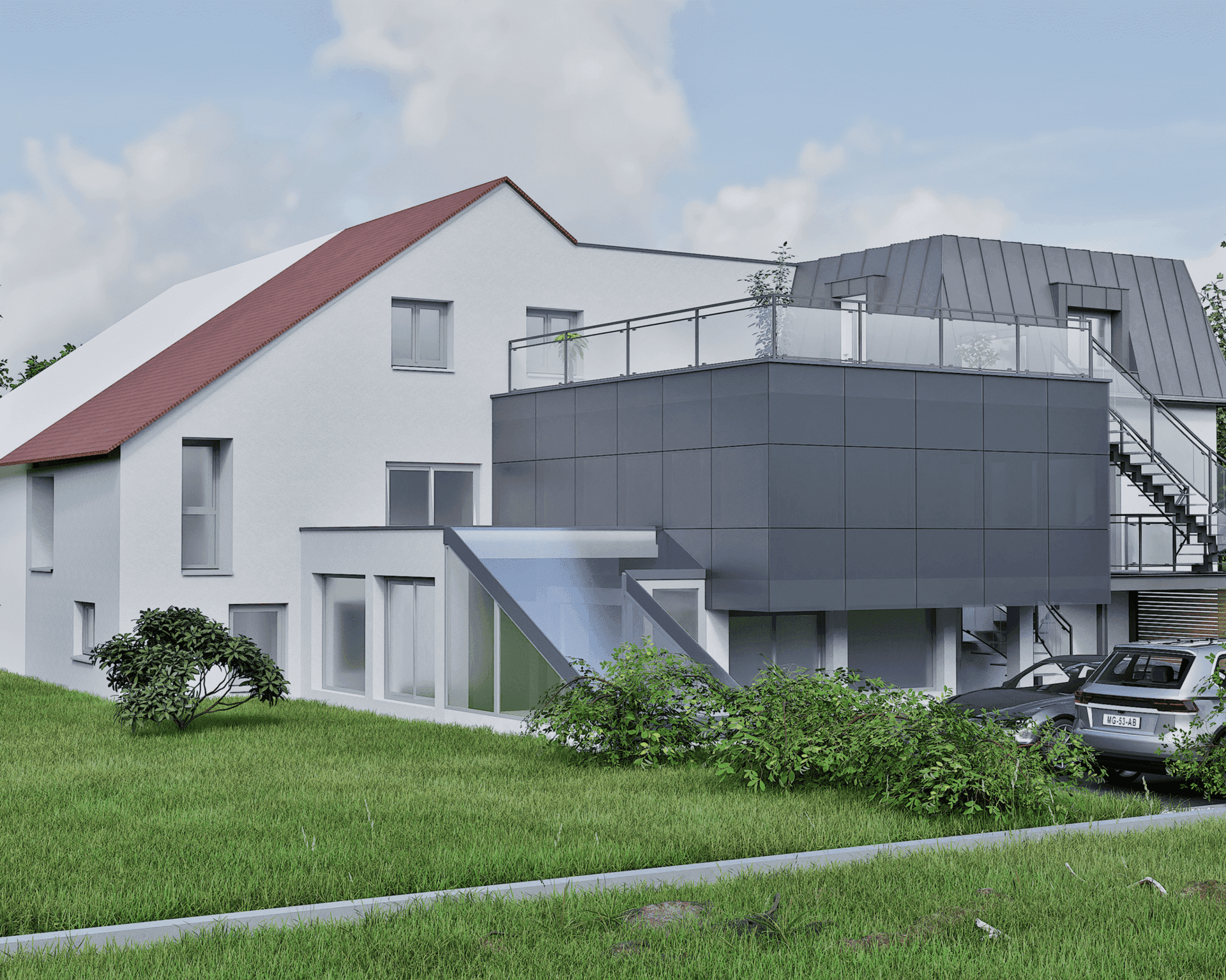 Maquette 3D projet de construction