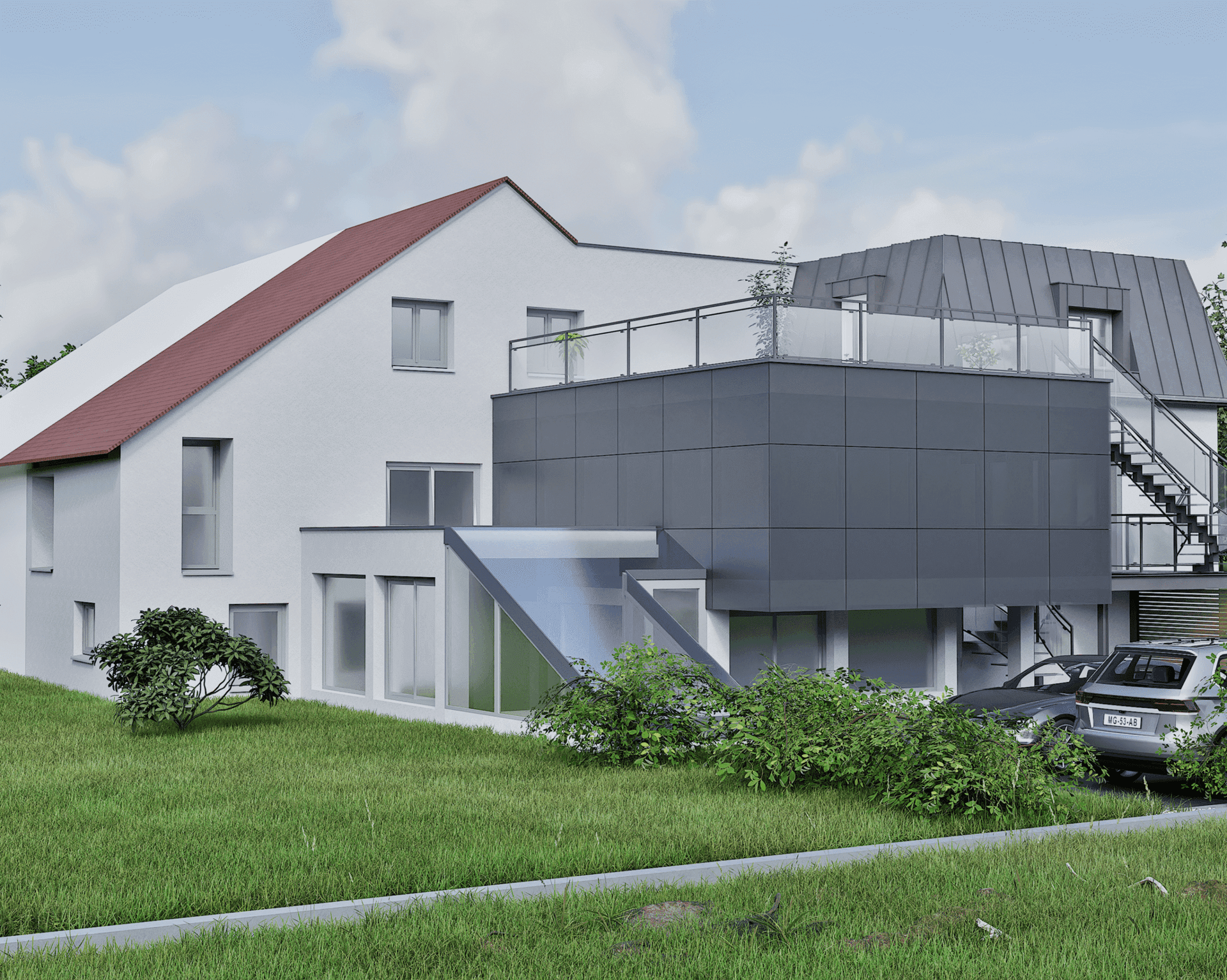 Maquette 3D projet de construction